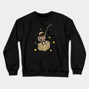 Astronaut Fishing Crewneck Sweatshirt